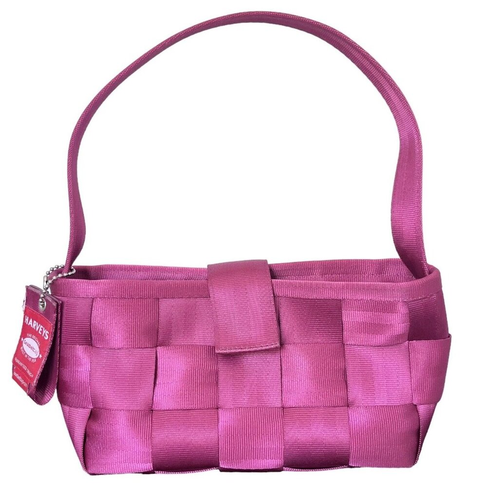 Harvey's Original Seatbelt Bag Top Handle Shoulder Raspberry Pink Casual Travel